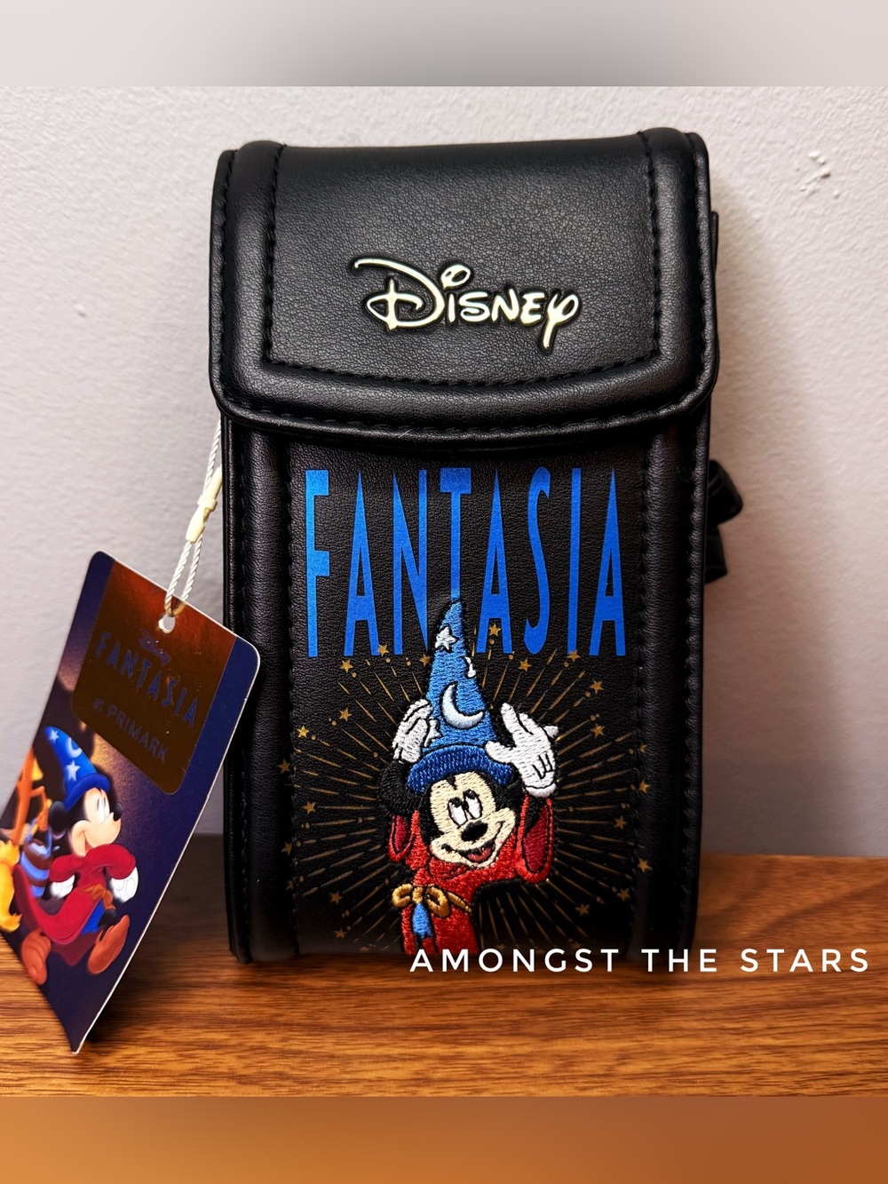 Primary x Disney Fantasia Sorcerer Mickey Mouse Embroidered Cell Phone Bag Purse